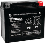 Yuasa YTX20HL Maintenance Free AGM 12-Volt Battery