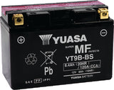 Yuasa YT9B-BS Maintenance Free 12-Volt AGM Battery w/Bottle