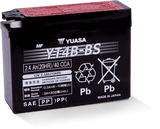 Yuasa YT4B-BS Maintenance Free AGM 12-Volt Battery w/Bottle